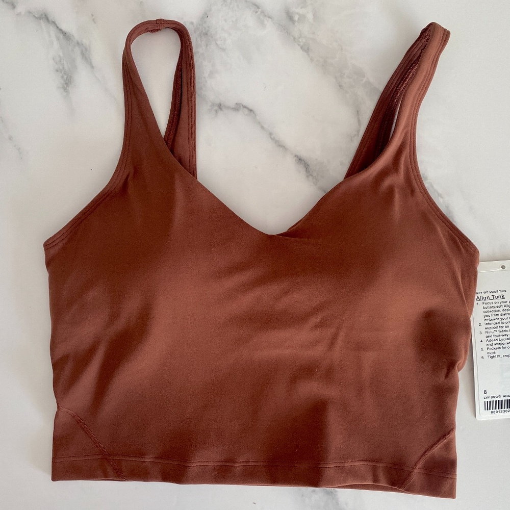 Lululemon Align Tank Ancient Copper - Size 8 NWT
